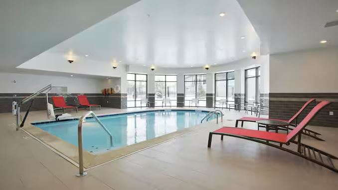 Relaxing indoor pool
