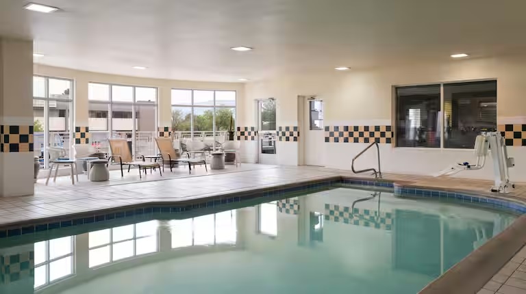 Relaxing indoor pool